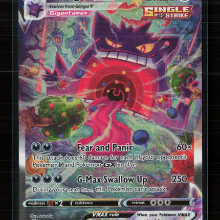 Pokemon 2021 Fusion Strike Gengar VMAX SR #271/264