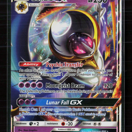 Pokemon 2017 Sun & Moon Lunala GX #SM17