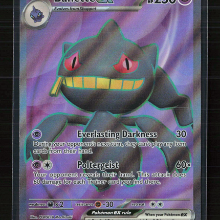 Pokemon 2023 Scarlet & Violet Banette EX FA #229/198