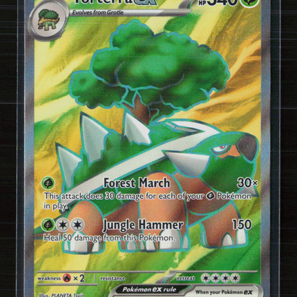 Pokemon 2024 Temporal Forces Torterra EX FA #185/162