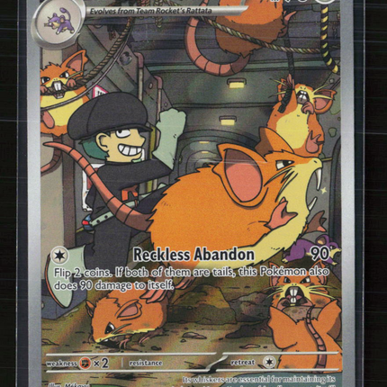 2025 Pokemon Scarlet & Violet Destined Rivals Team Rocket's Raticate #202/182
