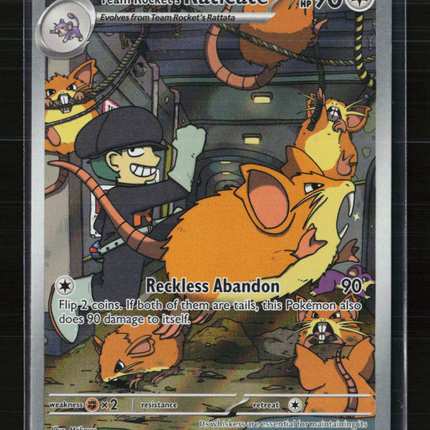 2025 Pokemon Scarlet & Violet Destined Rivals Team Rocket's Raticate #202/182