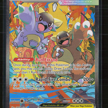 Pokemon 2025 Mega Evolution Mega Kangaskhan EX FA SAR #182/132