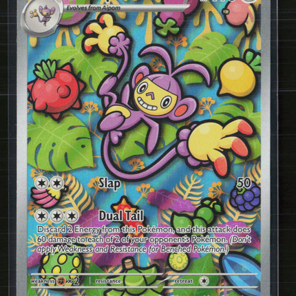 Pokemon 2025 Scarlet & Violet Phantasmal Flames Ambipom #107/94