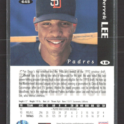 1994 Upper Deck Collector's Choice Derrek Lee #645