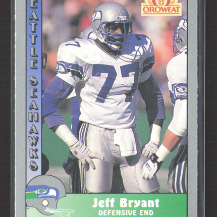 1990 Pacific Oroweat Seattle Seahawks Jeff Bryant #12