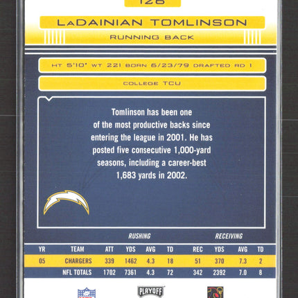 2006 Playoff Absolute Memorabilia LaDainian Tomlinson #126