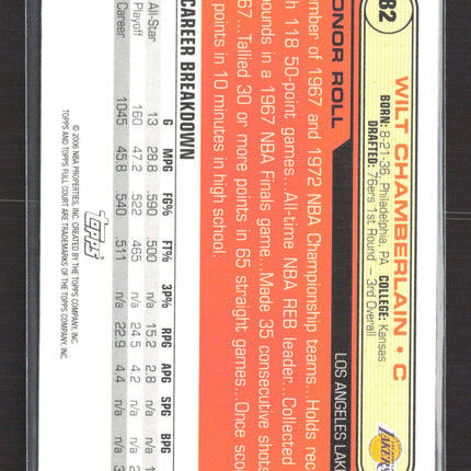 2006 Topps Full Court Wilt Chamberlain #82