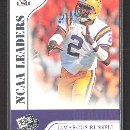 2007 Press Pass NCAA Leaders JaMarcus Russell #52