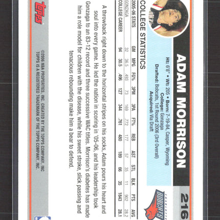 2005 Topps Adam Morrison #216 RC