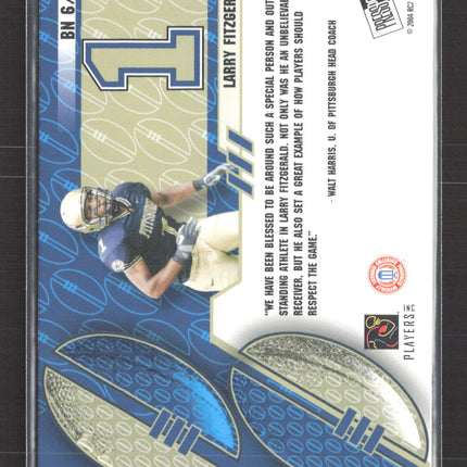 2004 Press Pass Collectors Series Big Numbers Larry Fitzgerald #BN 6