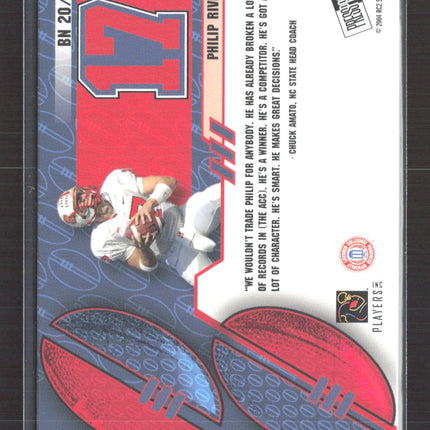 2004 Press Pass Big Numbers Philip Rivers 20/33