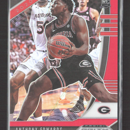 2020 Panini Prizm Draft Picks Anthony Edwards #1 Red RC 031/299