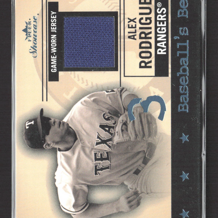 2004 Fleer Showcase Baseball's Best Alex Rodriguez #BB/AR Game-worn jersey
