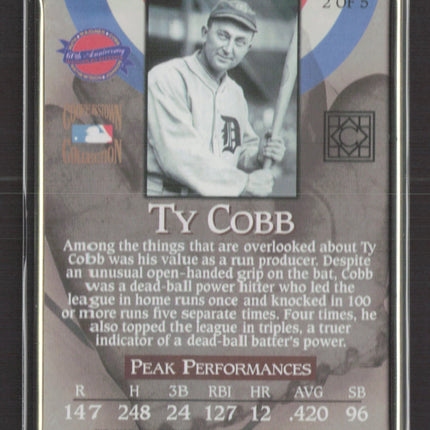 1996 Cooperstown Collection Peak Performances Ty Cobb #2 of 5