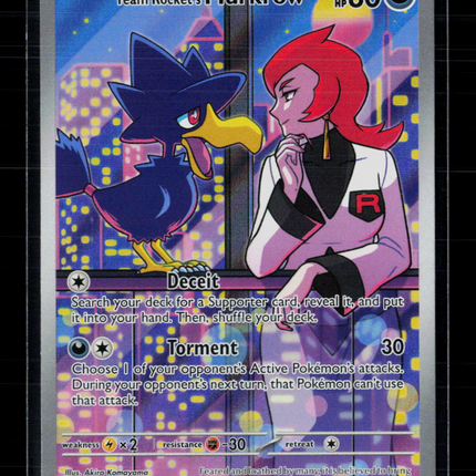 Pokemon 2025 Destined Rivals Team Rocket's Murkrow #200/182