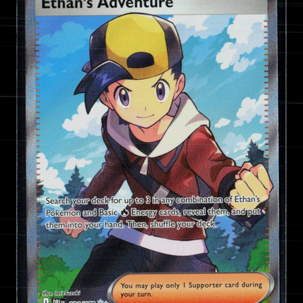Pokemon 2025 Destined Rivals Ethan's Adventure FA #221/182