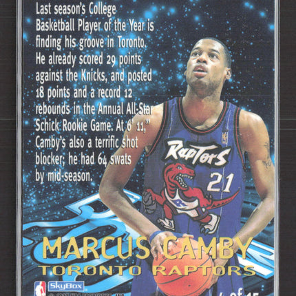 1997 SkyBox E-X2000 Star Date 2000 Marcus Camby #4 of 15