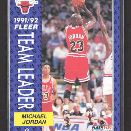 1991 Fleer Team Leader Michael Jordan #375