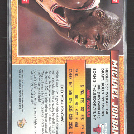 1995 Topps Embossed Michael Jordan #121