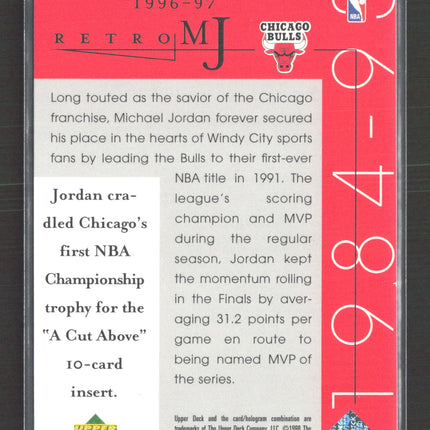 1998 Upper Deck Retro MJ A Cut Above Michael Jordan #58