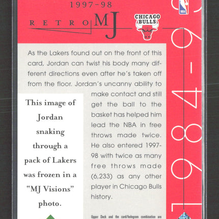 1997 Upper Deck Retro Jordan Tribut Michael Jordan #47