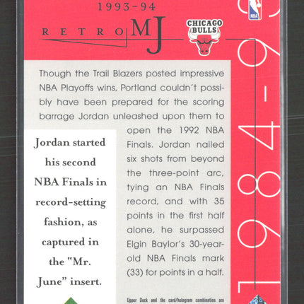1998 Upper Deck Retro MJ Michael Jordan #51