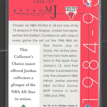 1998 Upper Deck Collector's Choice Retro MJ Michael Jordan #36 Insert