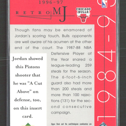 1998 Upper Deck Retro MJ A Cut Above Michael Jordan #33