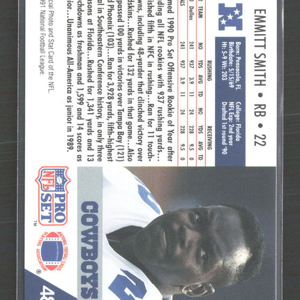 1991 Pro Set Emmitt Smith #485
