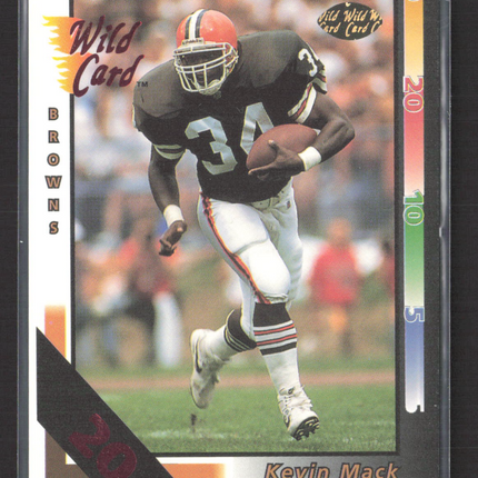 1992 Wild Card Kevin Mack #173 20 Stripe