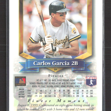 1994 Topps Finest Carlos Garcia #57