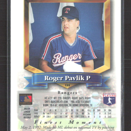1994 Topps Finest Roger Pavlik #155