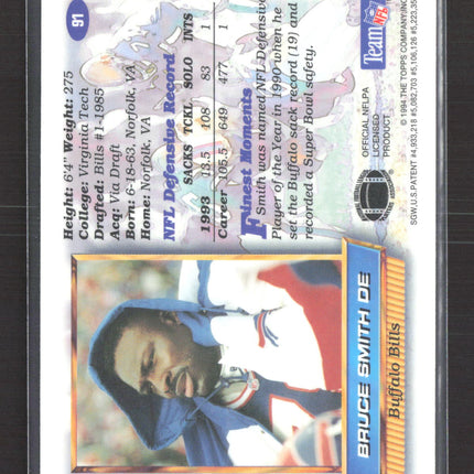 1994 Topps Finest Bruce Smith #91 Refractor