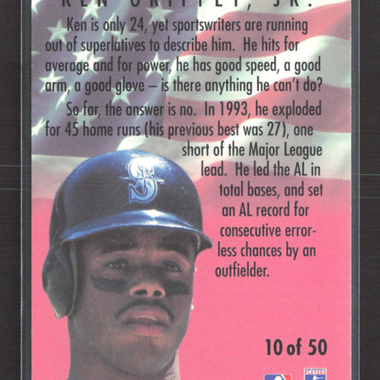 1994 Fleer All-Stars Ken Griffey Jr. #10 of 50