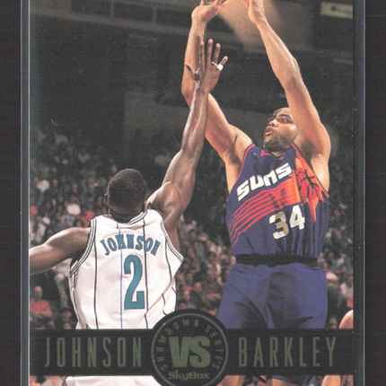 1994 SkyBox Showdown Series Larry Johnson Charles Barkley #SS8