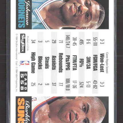 1994 SkyBox Showdown Series Larry Johnson Charles Barkley #SS8