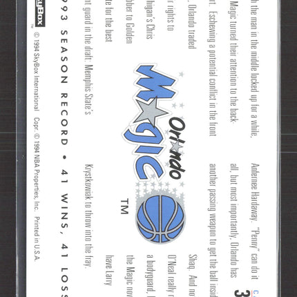 1994 SkyBox Premium Changing Faces Anfernee Hardaway Larry Krystkowiak #310