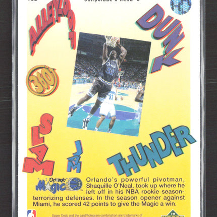 1994 Upper Deck 3-D Jam Shaquille O'Neal #102