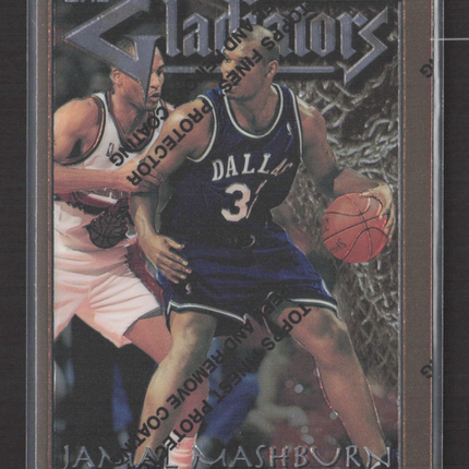 1996 Topps Finest Gladiators Jamal Mashburn #G22