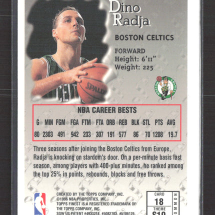 1996 Topps Finest Sterling Dino Radja #18