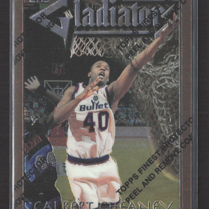 1996 Topps Finest Gladiators Calbert Cheaney #G5