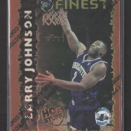 1996 Topps Finest Hot Stuff Larry Johnson #HS 7