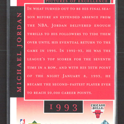 1998 Upper Deck MJ Career Collection Pictures of Excellence Michael Jordan #10