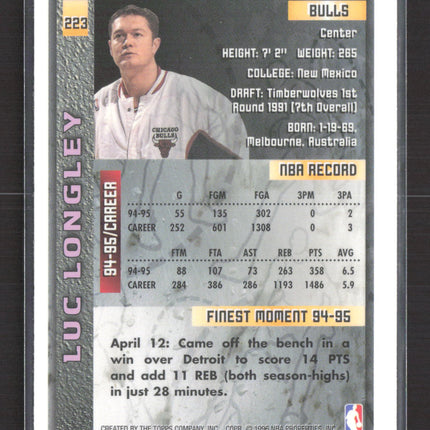 1996 Topps Finest Luc Longley #223