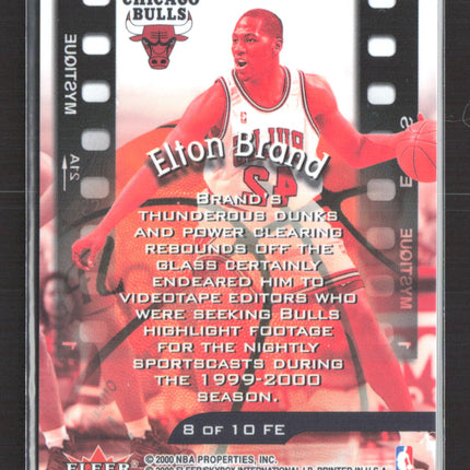 2000 Fleer Mystique Film at 11 Elton Brand #8 of 10 FE