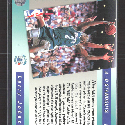 1993 Upper Deck 3-D Standouts Larry Johnson #TD7