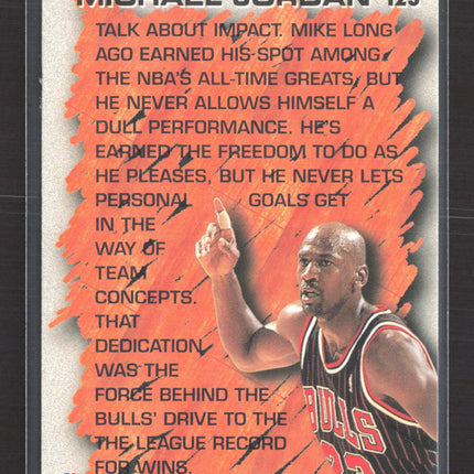 1996 Fleer Hardwood Leader Michael Jordan #123