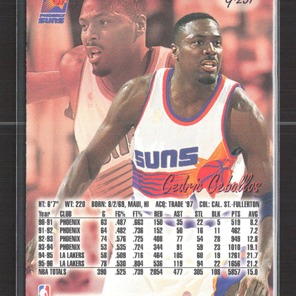 1997 Fleer Ultra Gold Medallion Cedric Ceballos #G-231 Edition