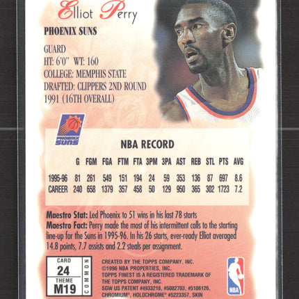 1996 Topps Finest Maestro Elliot Perry #24